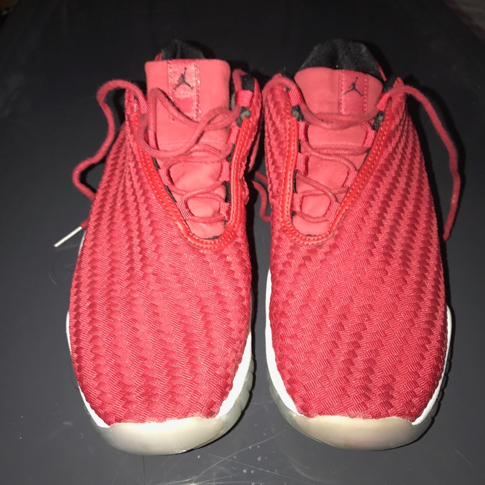 Red Jordans.